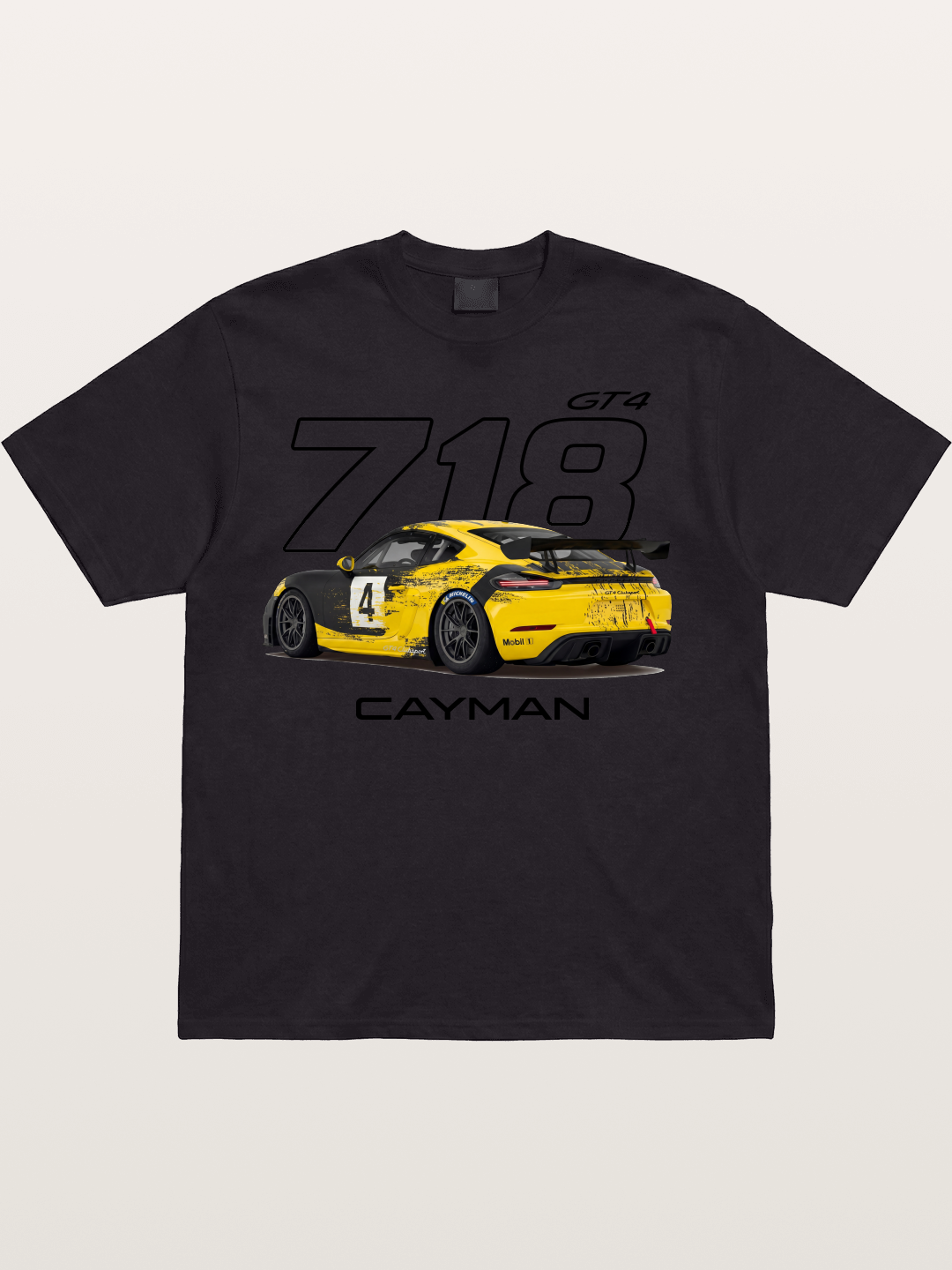 Porsche 718 Cayman GT4 Poster Cotton T-shirt
