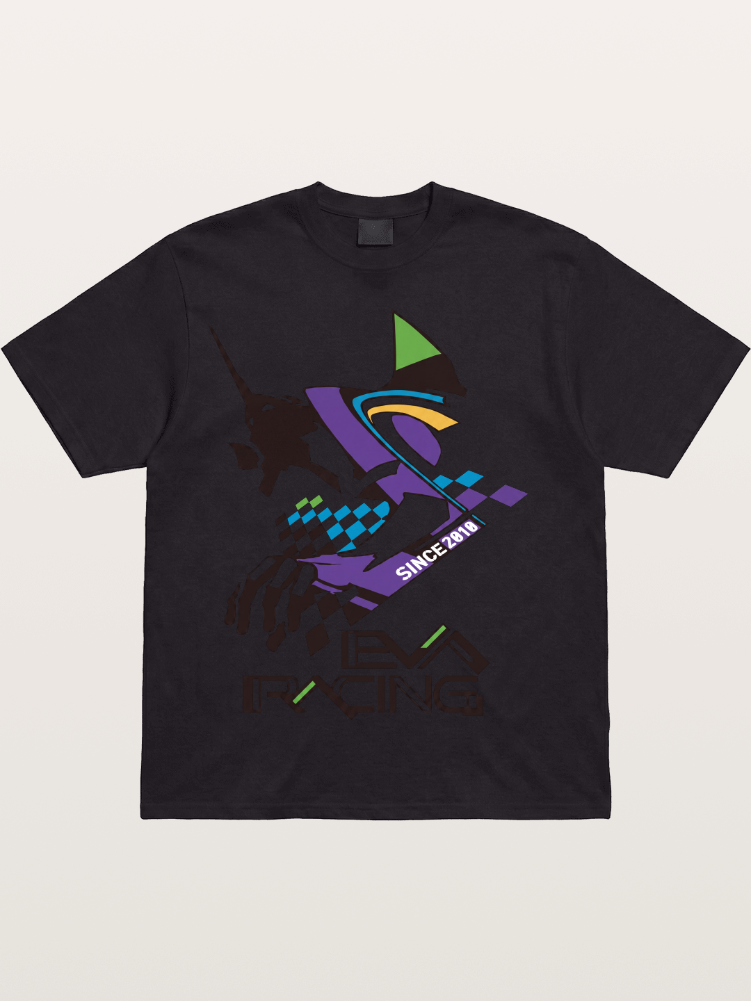 Eva Racing Checkered Flag Cotton T-shirt