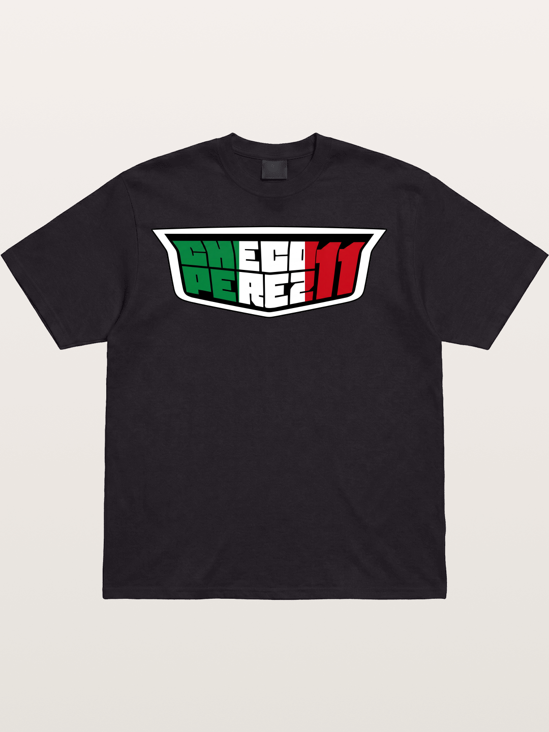 Checo Perez 11 Racing Logo Cotton T-shirt