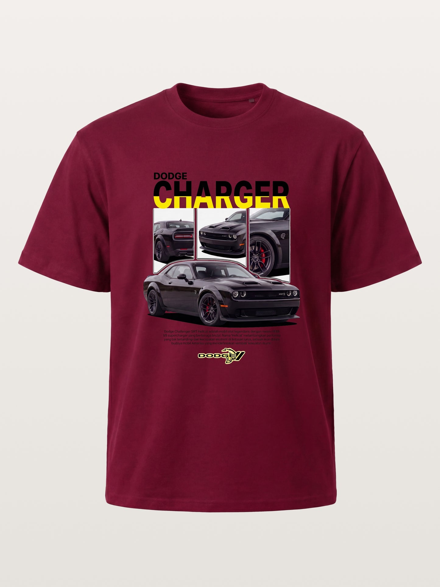 Dodge Hellcat Triple Car Collage Gildan T-shirt