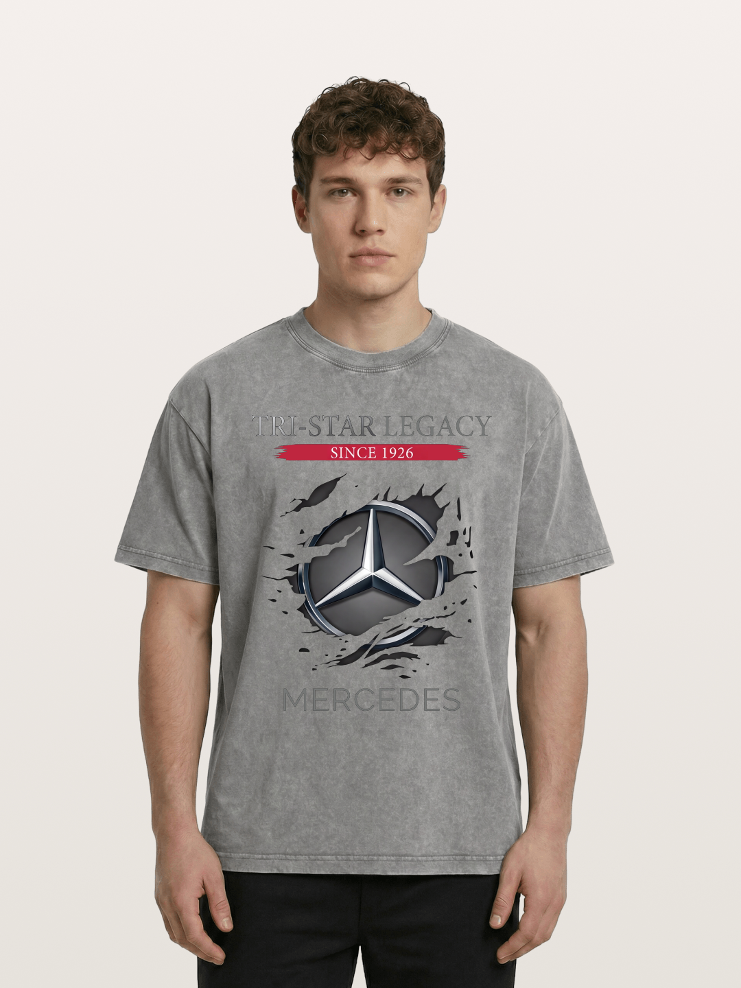 Mercedes 1926 Tear Logo Washed T-shirt