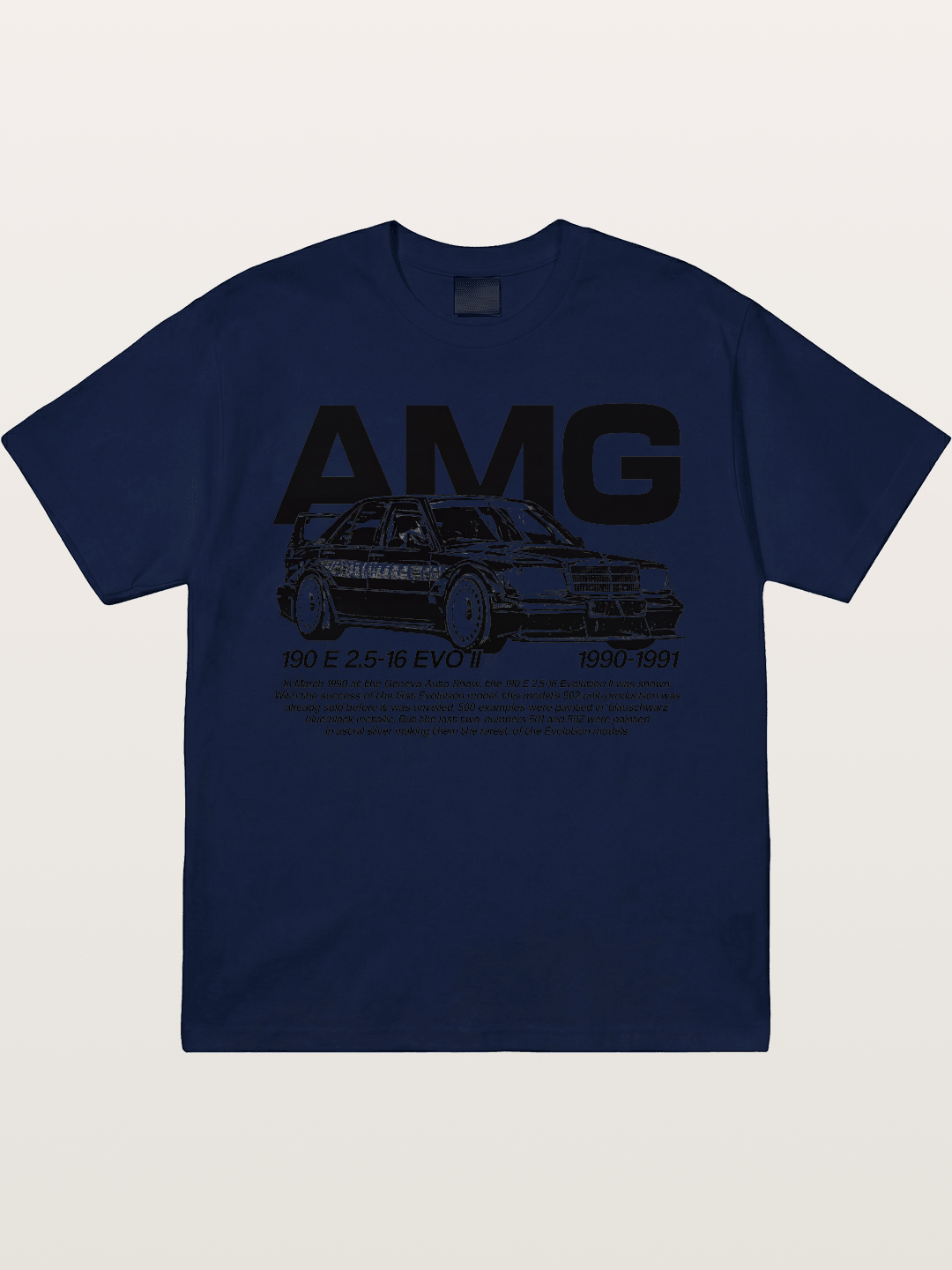 AMG 190E EVO Racing Car Art Gildan T-shirt