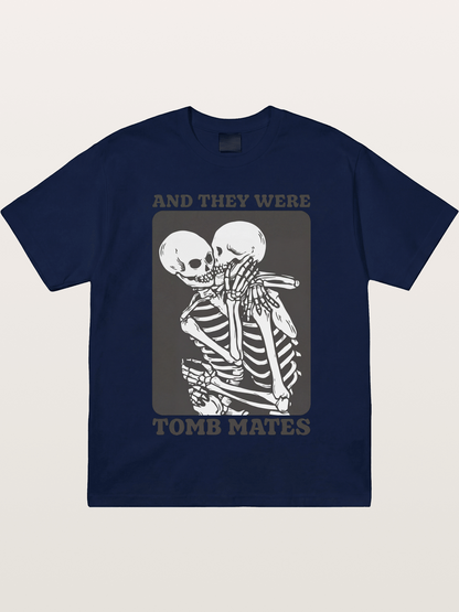 Tomb Mates Skeleton Couple Pride Gildan T-shirt