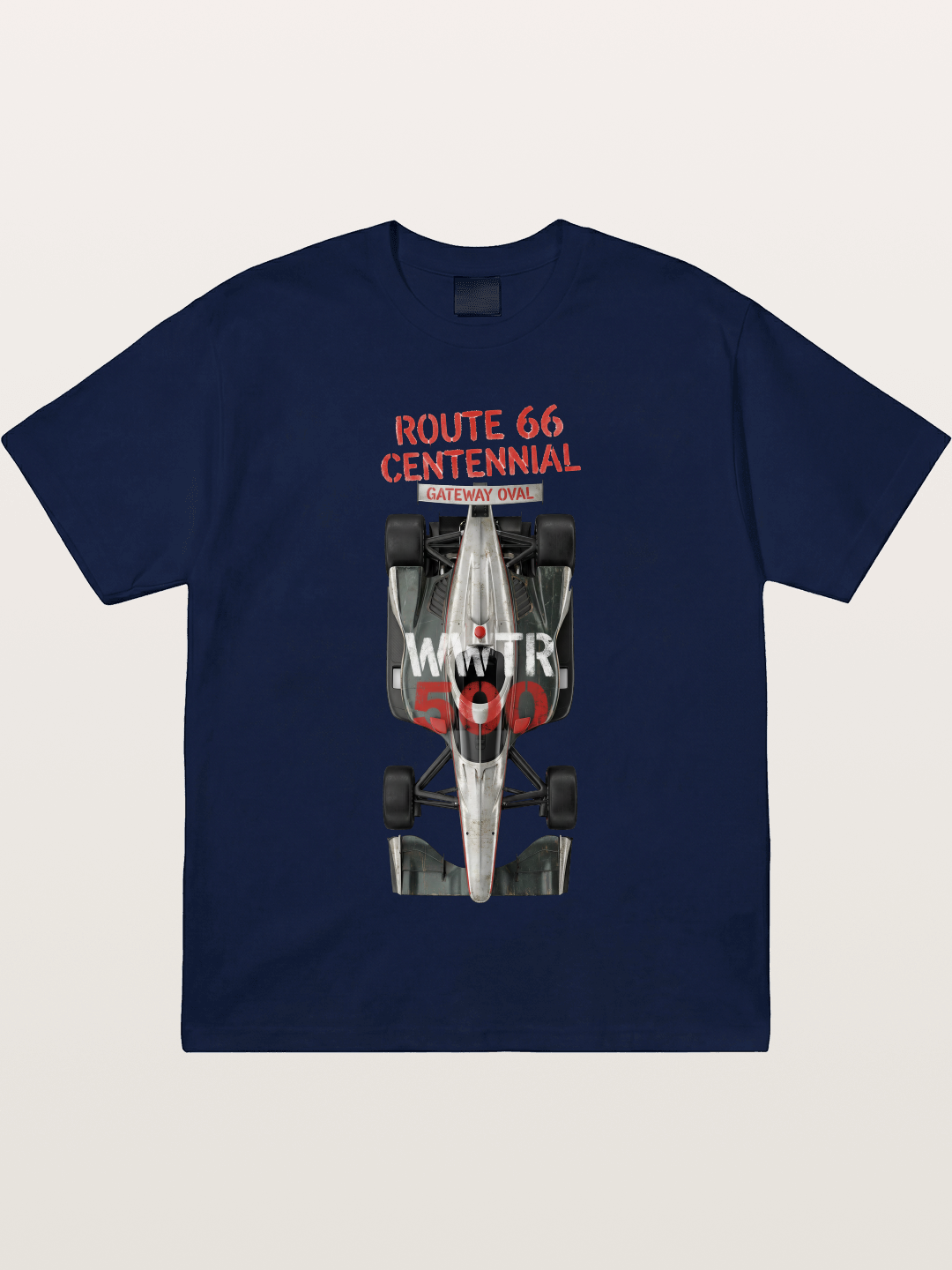 Back View Route66 IndyCar Gildan T-shirt