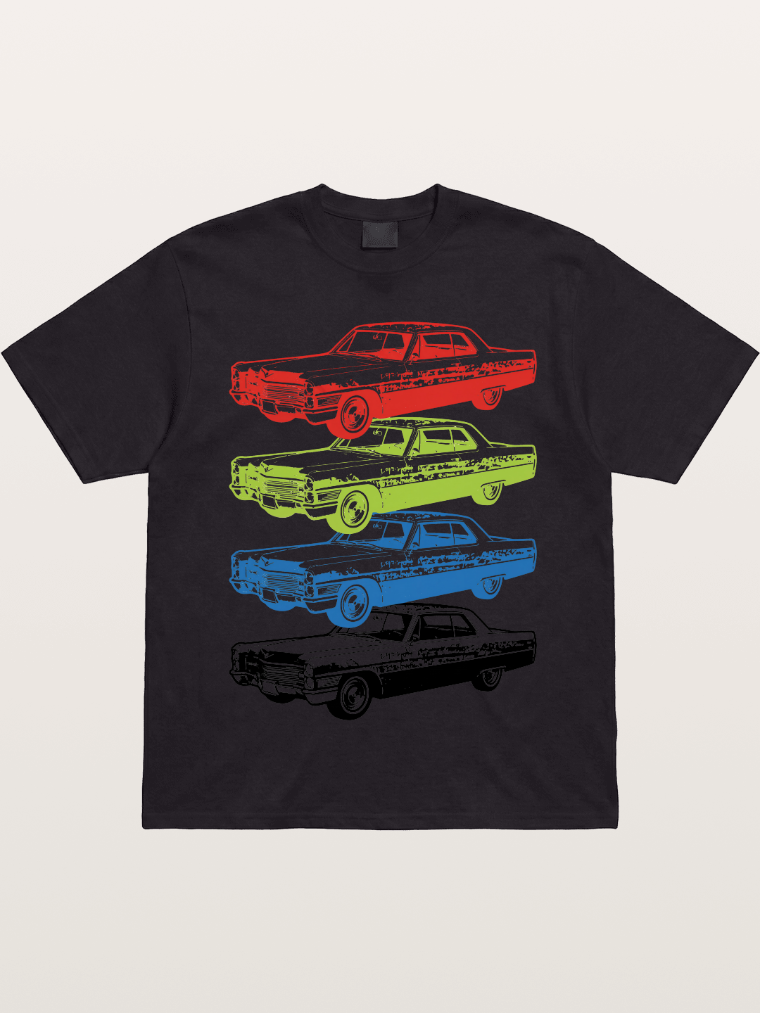 Classic Car Evolution Print Gildan T-shirt