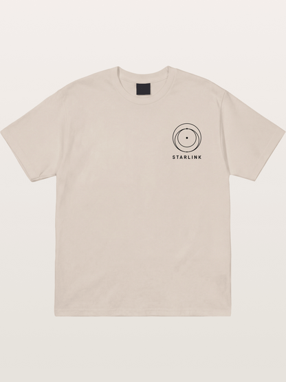 Starlink Orbit Minimal Logo Cotton T-shirt
