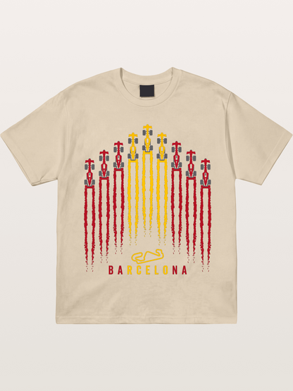 Barcelona GP Racing Column Streaks Gildan T-shirt