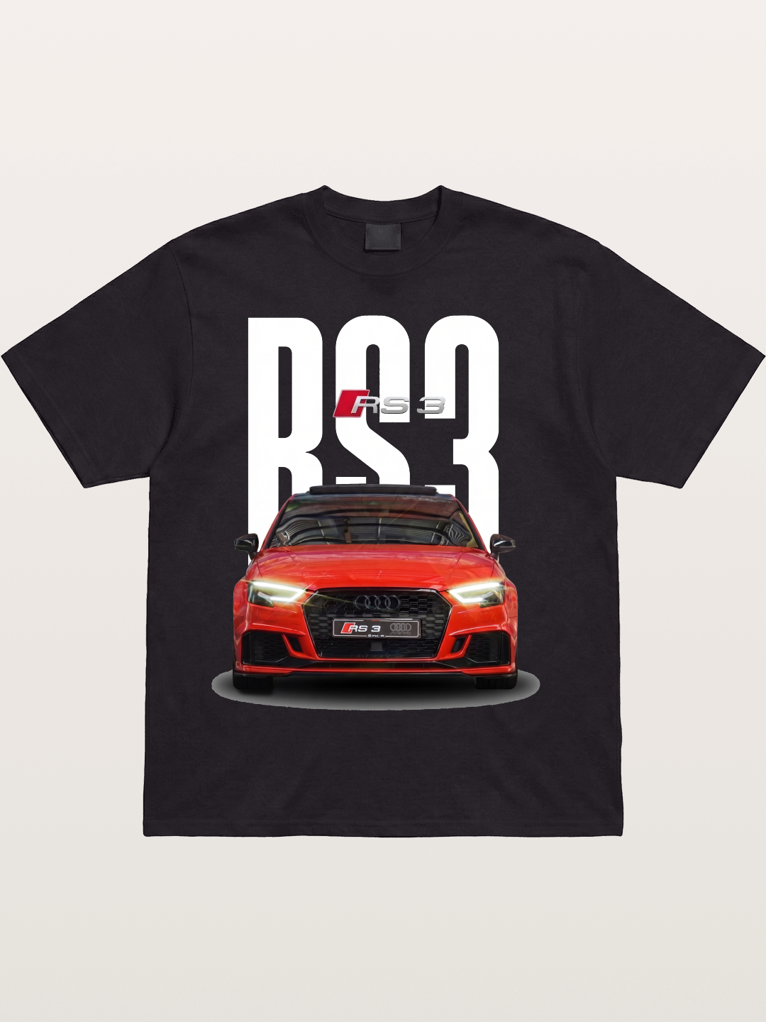 Audi RS3 Red Performance Sedan Cotton T-shirt