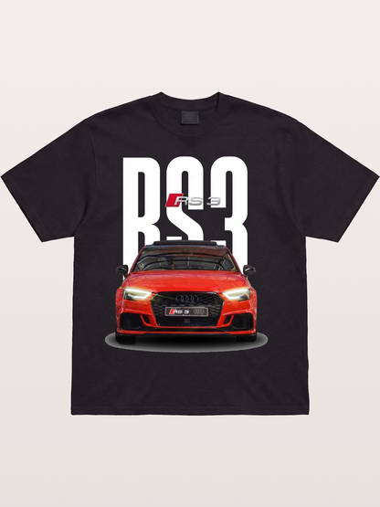 Audi RS3 Red Performance Sedan Cotton T-shirt