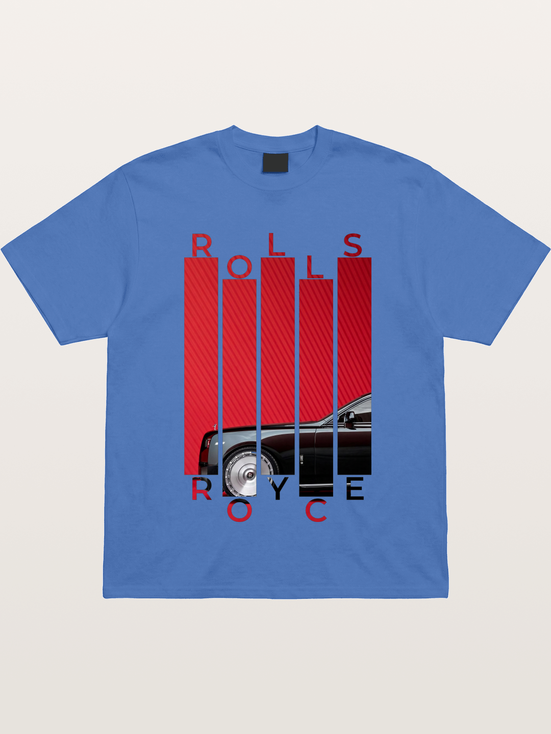 Rolls Royce Barcode Style Print Gildan T-shirt