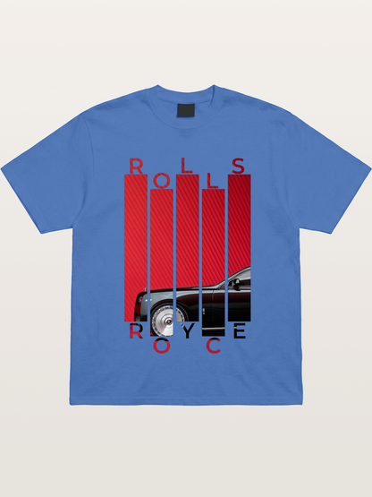 Rolls Royce Barcode Style Print Gildan T-shirt