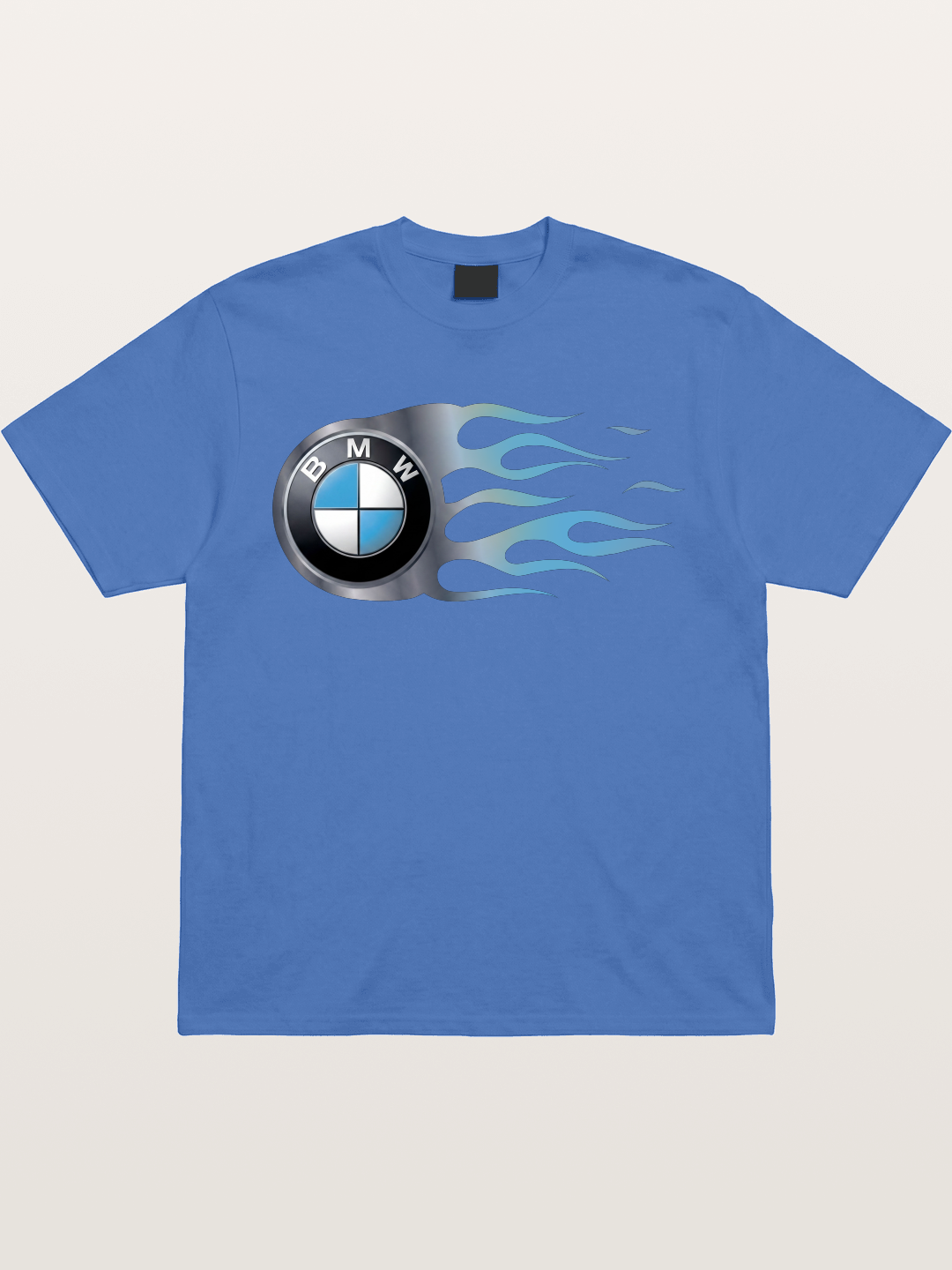 BMW Roundel With Blue Flame Gildan T-shirt