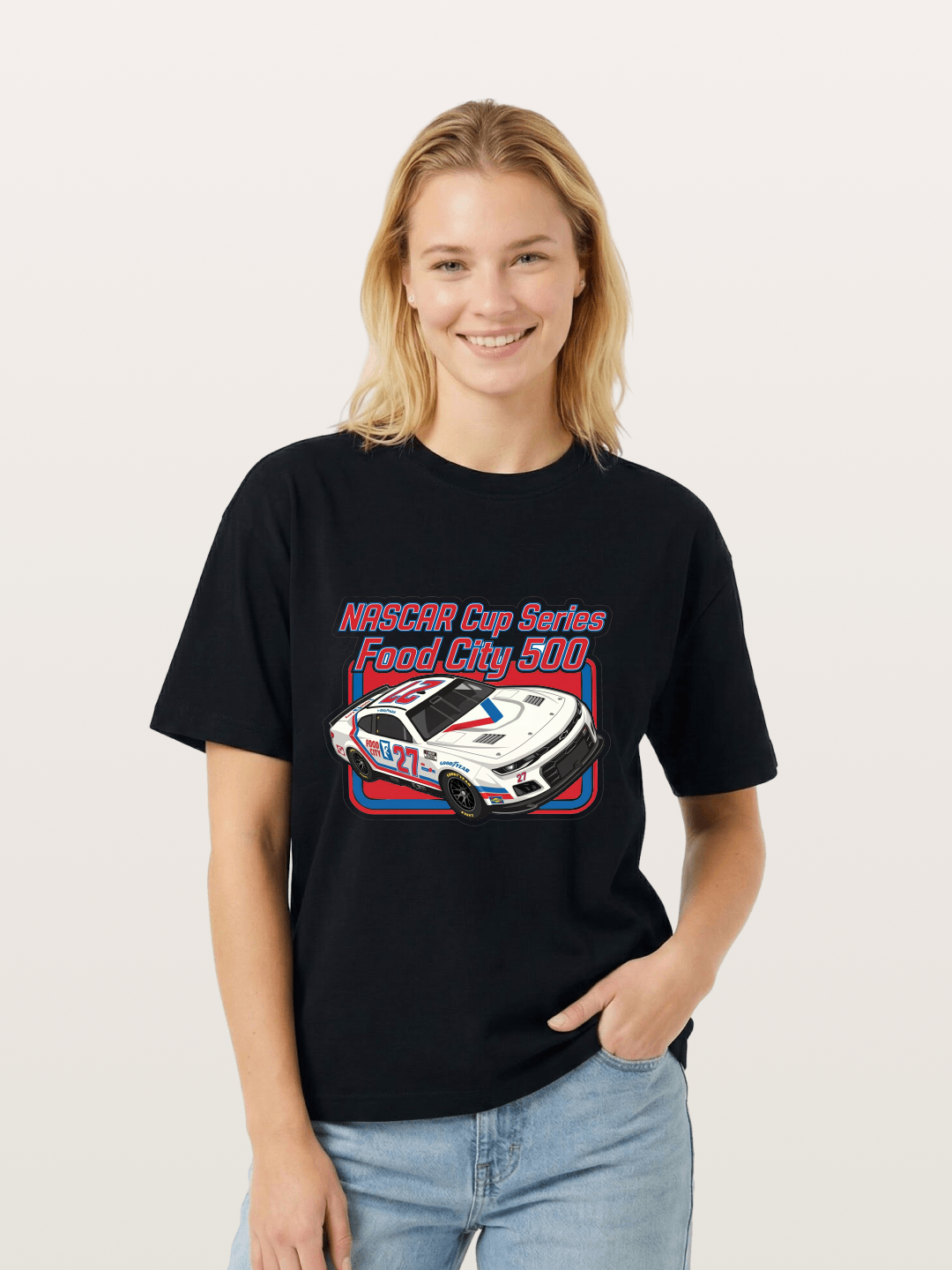 NASCAR Food City 500 Car Gildan T-shirt