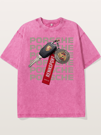 Porsche Key Rennsport Accessory Washed T-shirt
