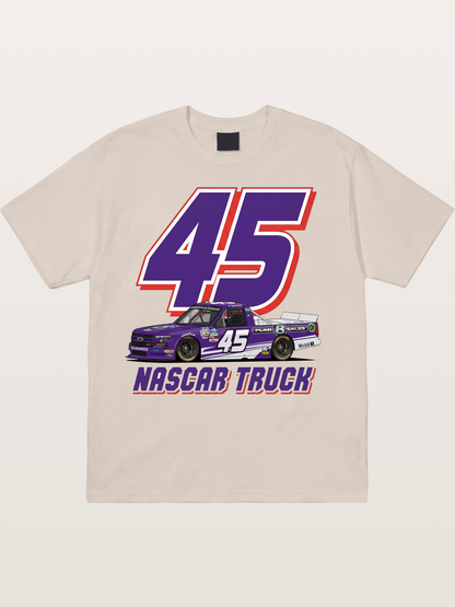 Purple 45 Racer Cotton T-shirt