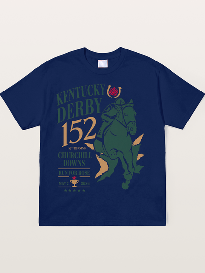 Churchill Downs Derby Silhouette Art Soft-Stay T-shirt