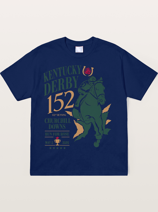 Churchill Downs Derby Silhouette Art Soft-Stay T-shirt