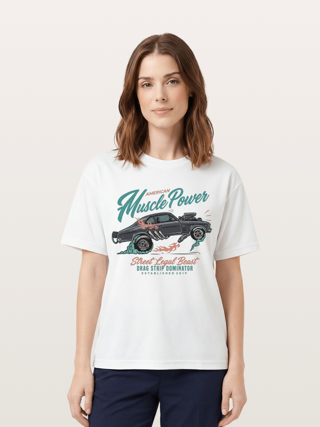Burnout Power Cotton T-shirt