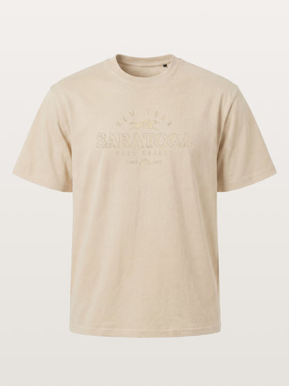 Saratoga Vintage Gold Tone Mark Gildan T-shirt
