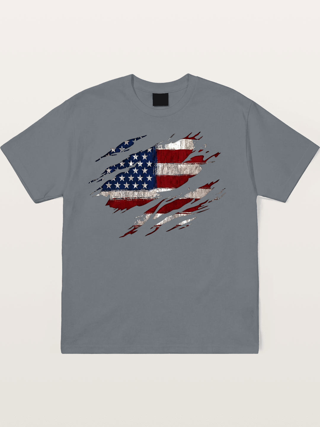 Eagle Claw Retro American Flag Cotton T-shirt