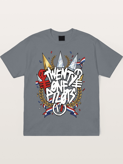 Twenty One Pilots Trophy Art Cotton T-shirt