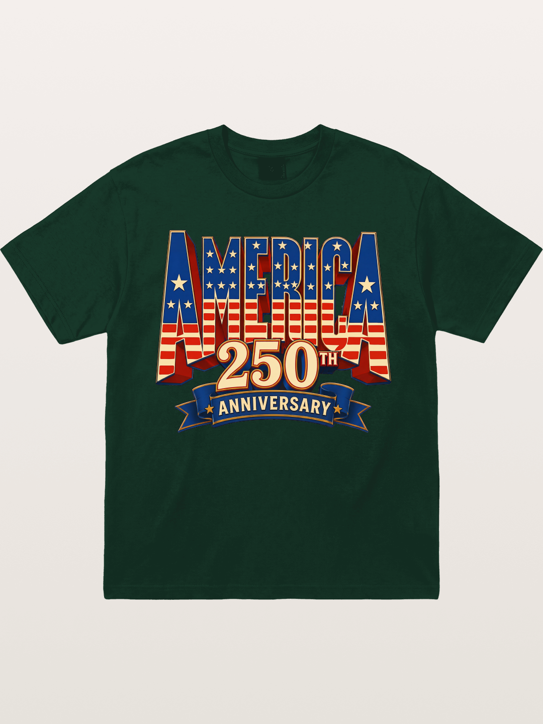 America 250th 3D Lettering Gildan T-shirt