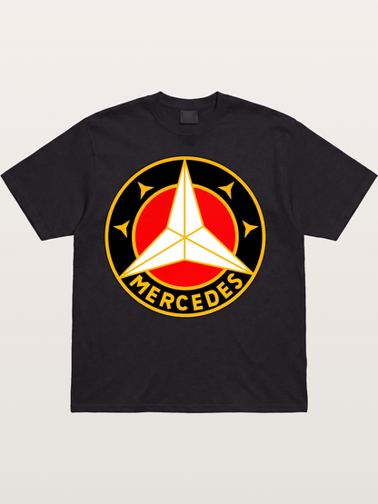 Vintage Mercedes Star Logo Cotton T-shirt