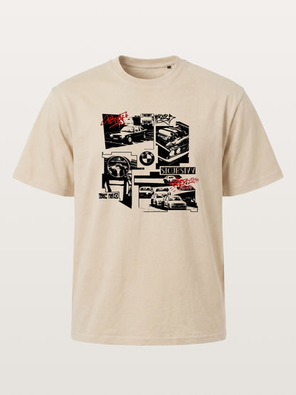 BMW E30 Collage Graffiti Art Gildan T-shirt