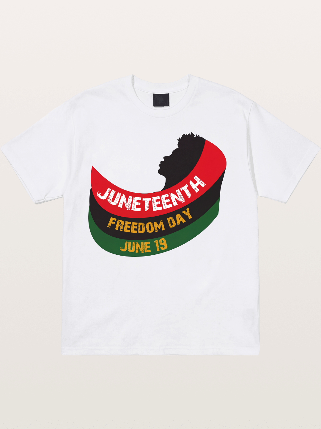 Juneteenth Freedom Day Silhouette Cotton T-shirt