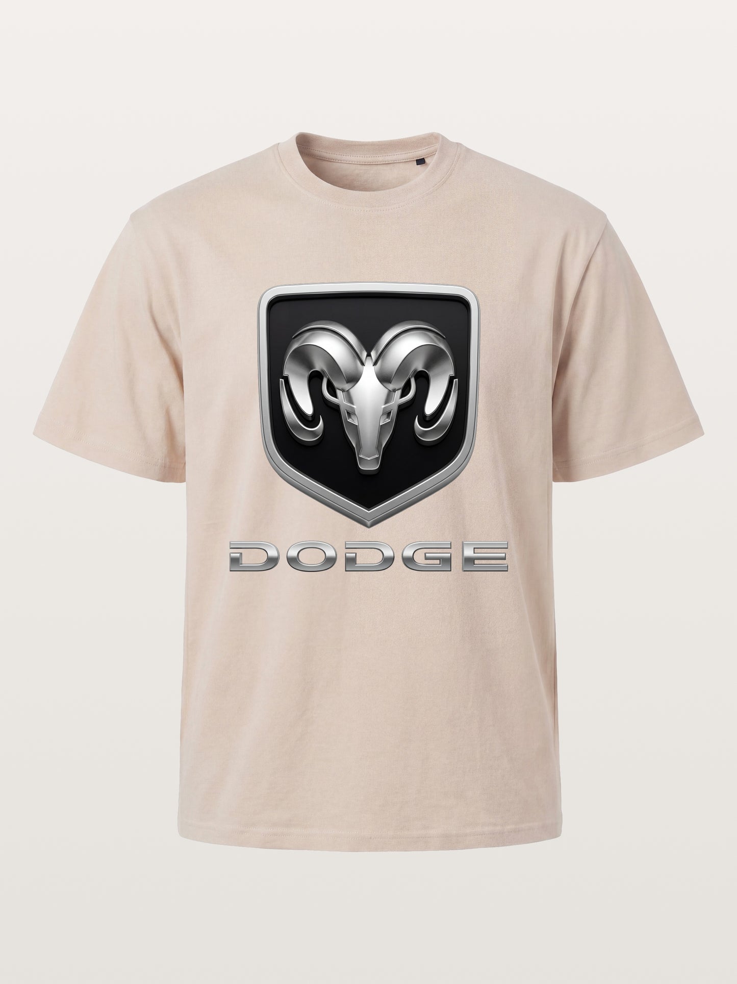 Silver Ram Shield Emblem Cotton T-shirt