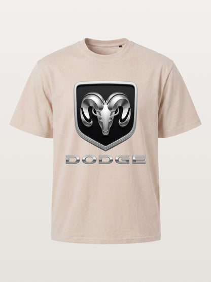 Silver Ram Shield Emblem Cotton T-shirt