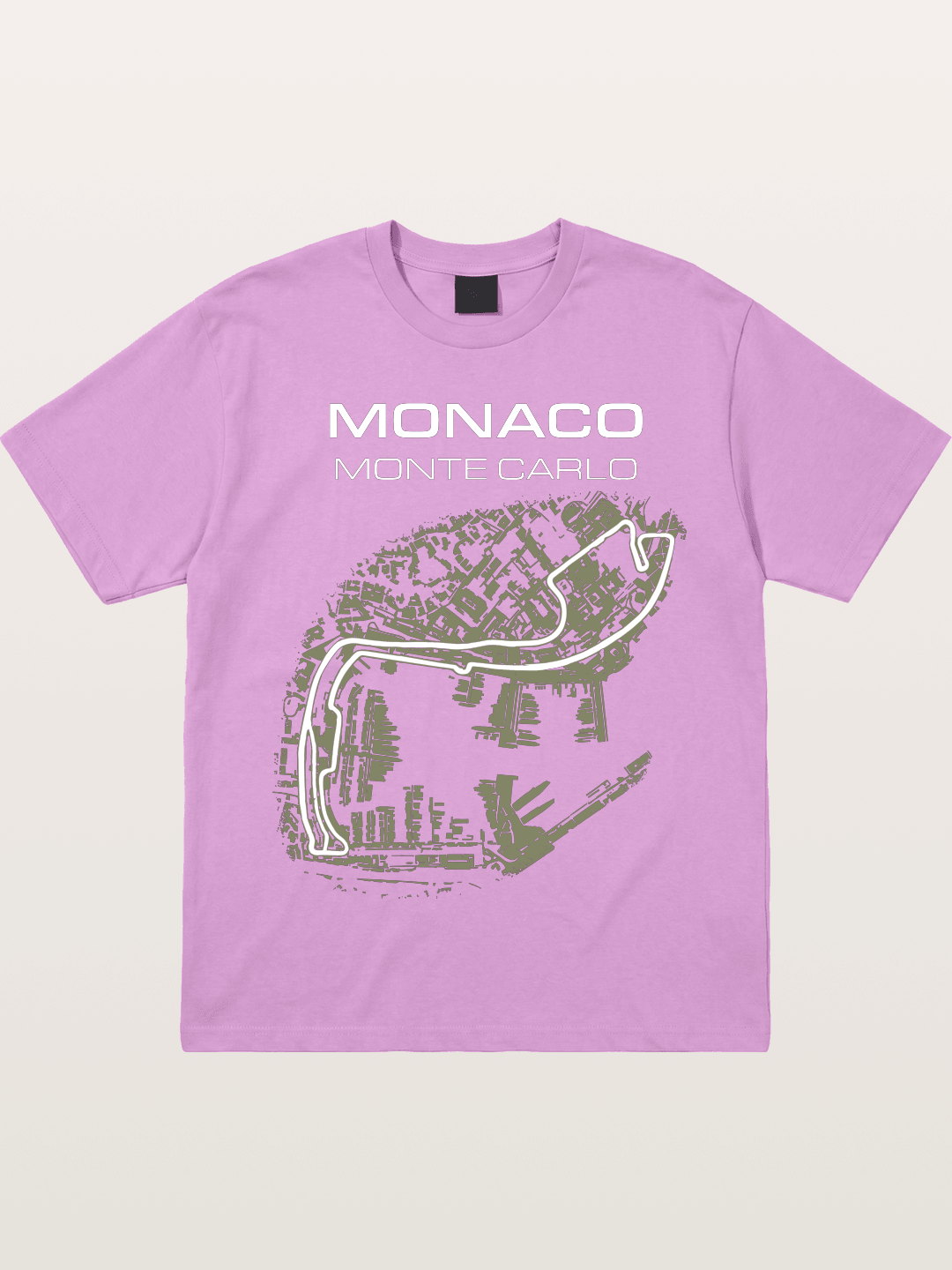 Monaco Grand Prix Vintage City Circuit Map Gildan T-shirt