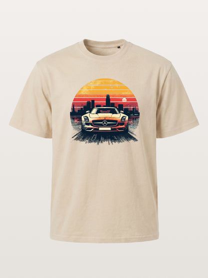 AMG Sport Car Retro Sunset Cityscape Gildan T-shirt