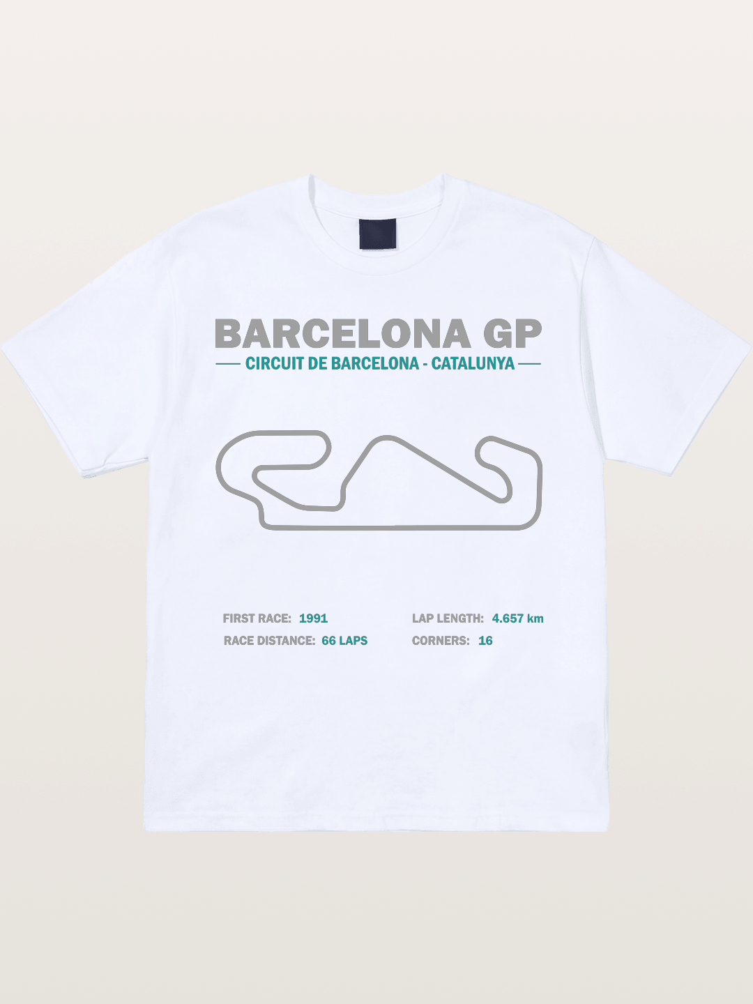 Catalunya GP Track Spec Outline Gildan T-shirt