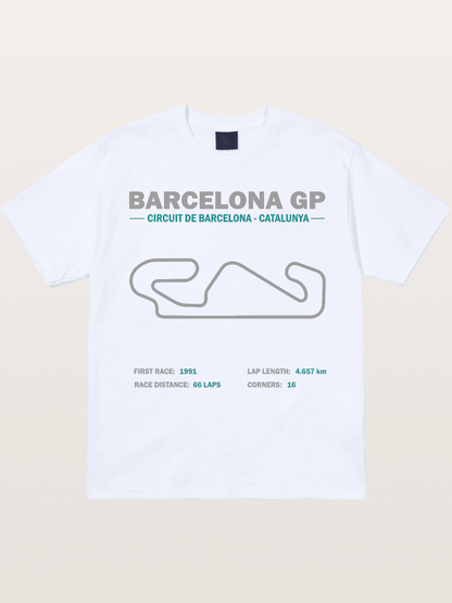 Catalunya GP Track Spec Outline Gildan T-shirt