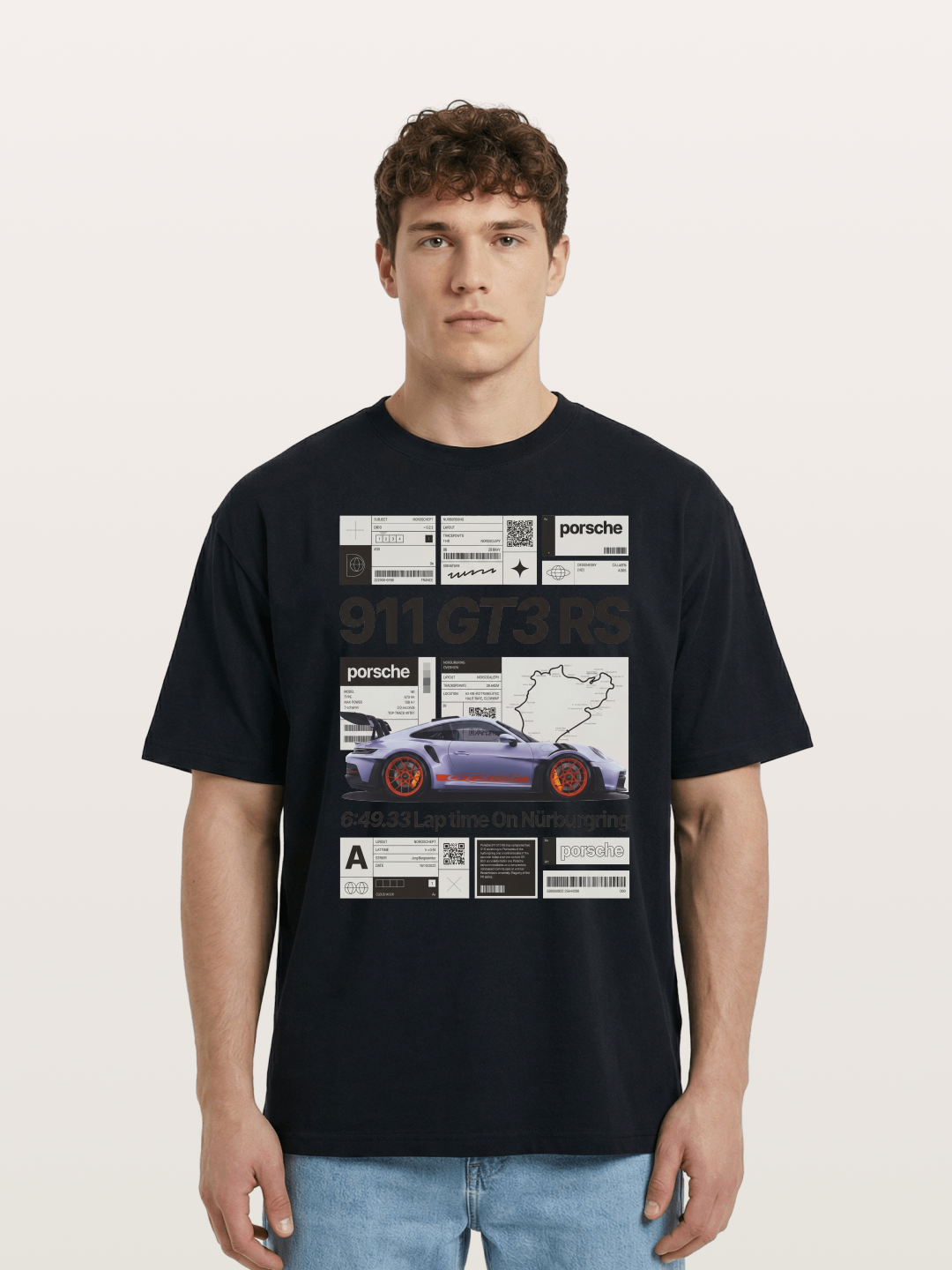 GT3 RS Poster Cotton T-shirt