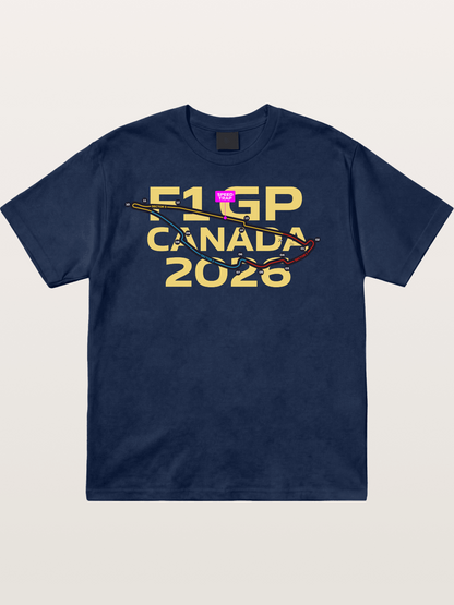F1 Canada 2026 Track Map Cotton T-shirt