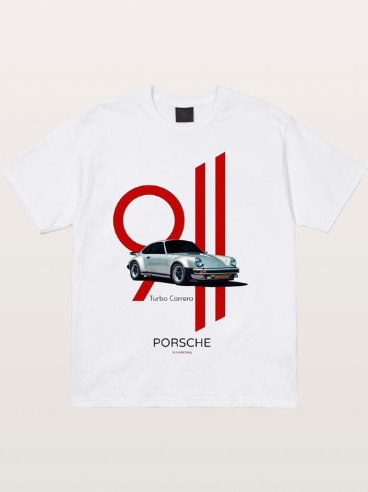 911 Turbo Carrera Minimal Art Cotton T-shirt