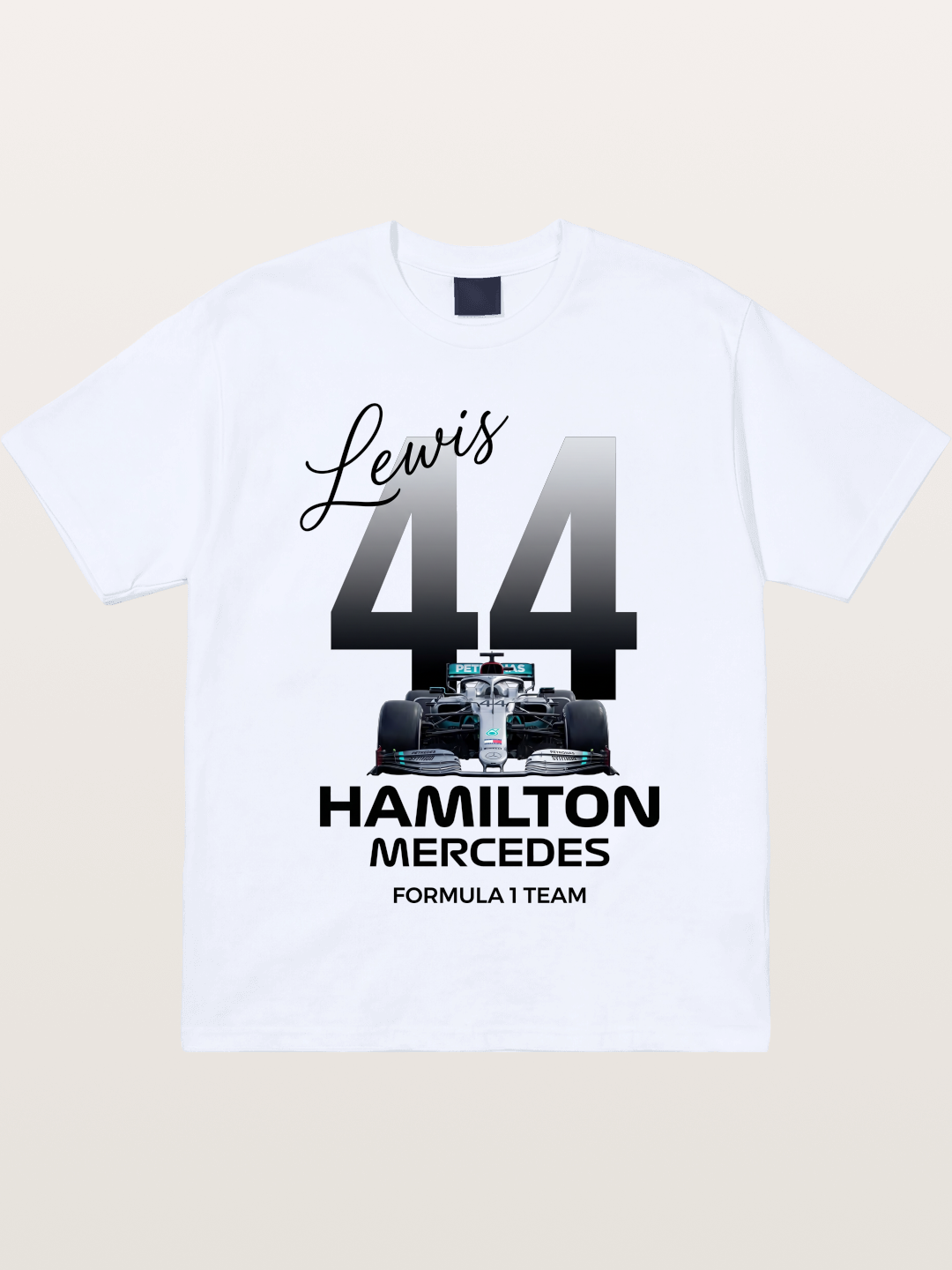Lewis Hamilton Mercedes 44 Design Gildan T-shirt