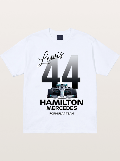 Lewis Hamilton Mercedes 44 Design Gildan T-shirt