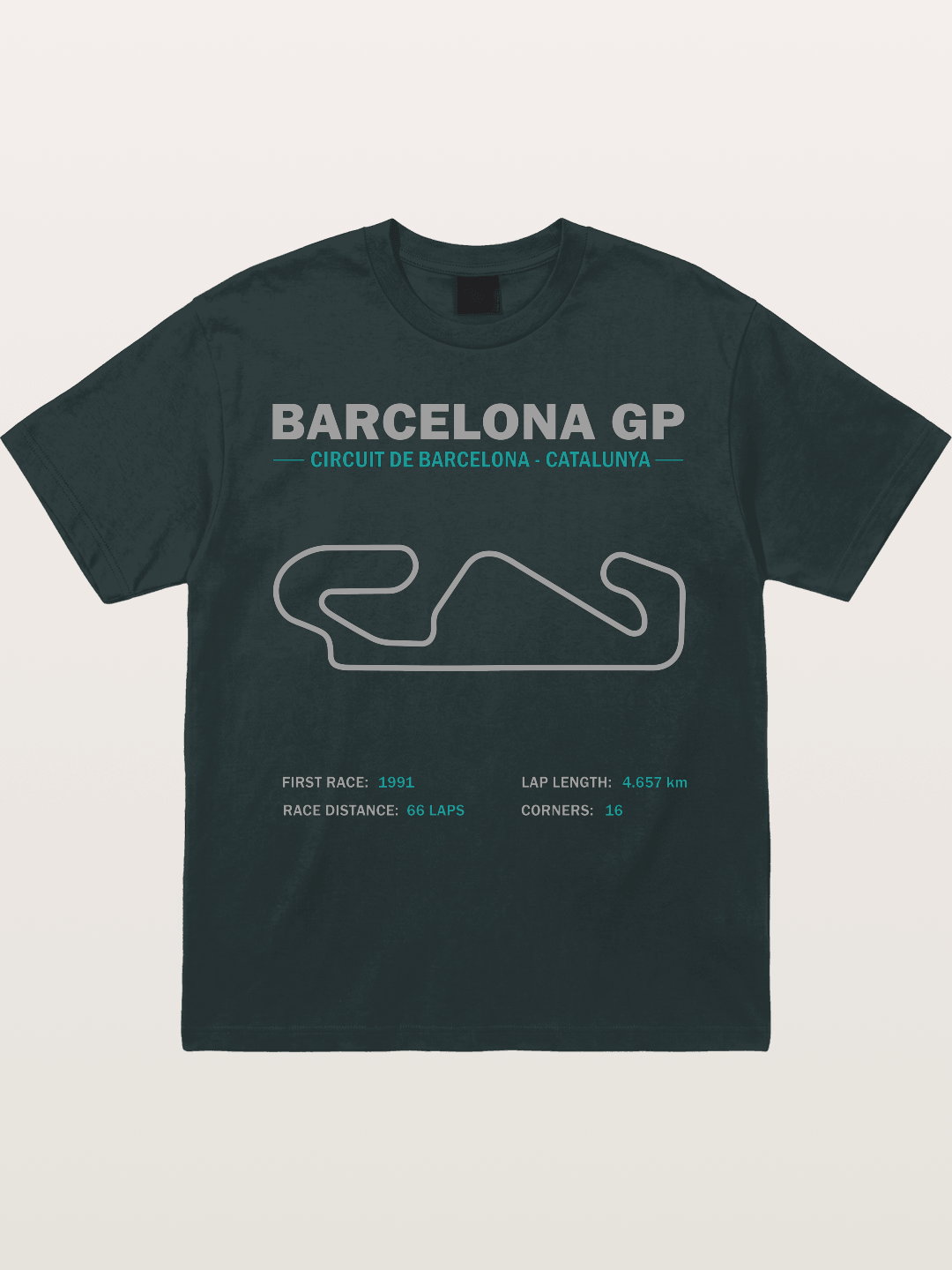 Catalunya GP Track Spec Outline Gildan T-shirt