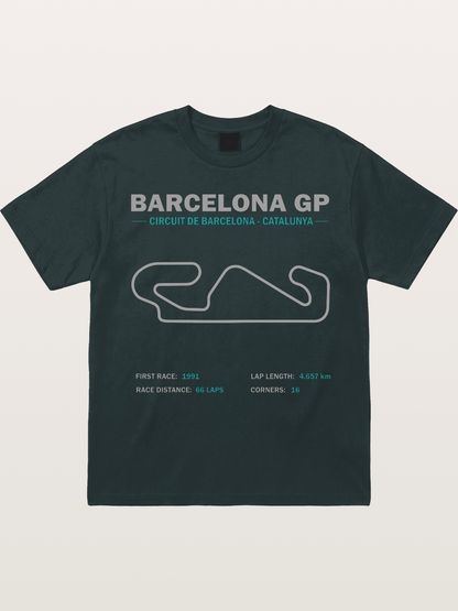 Catalunya GP Track Spec Outline Gildan T-shirt