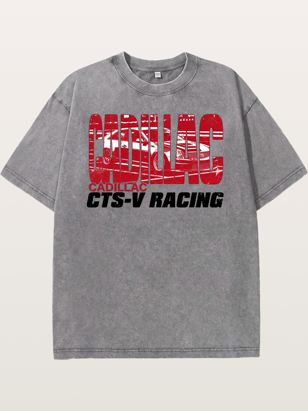 Cadillac CTS-V Racing Typography Washed T-shirt