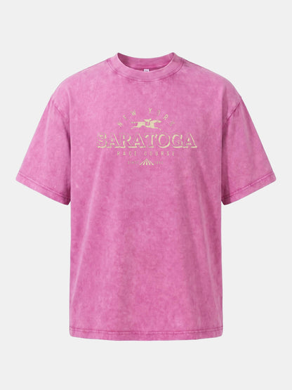 Saratoga Vintage Gold Tone Mark Washed T-shirt