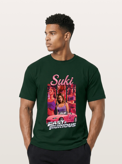 Fast & Furious Pink Crew Gildan T-shirt