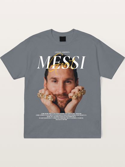 Messi GOAT Champion Rings Cotton T-shirt