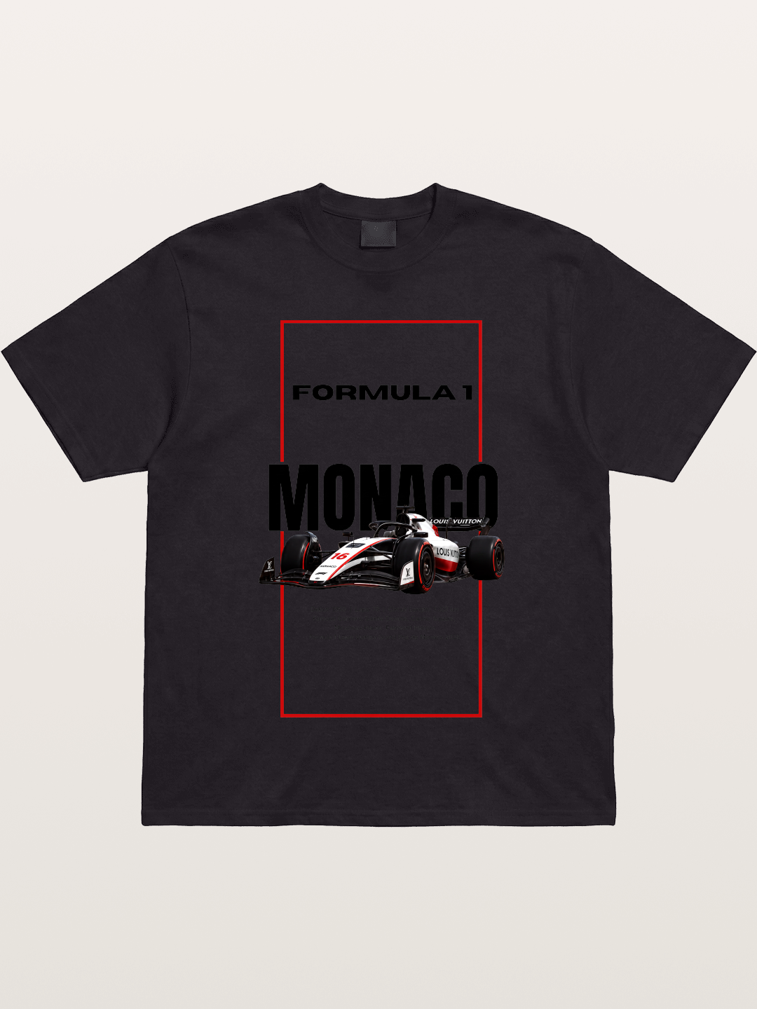 Monaco F1 Minimal Typography Gildan T-shirt