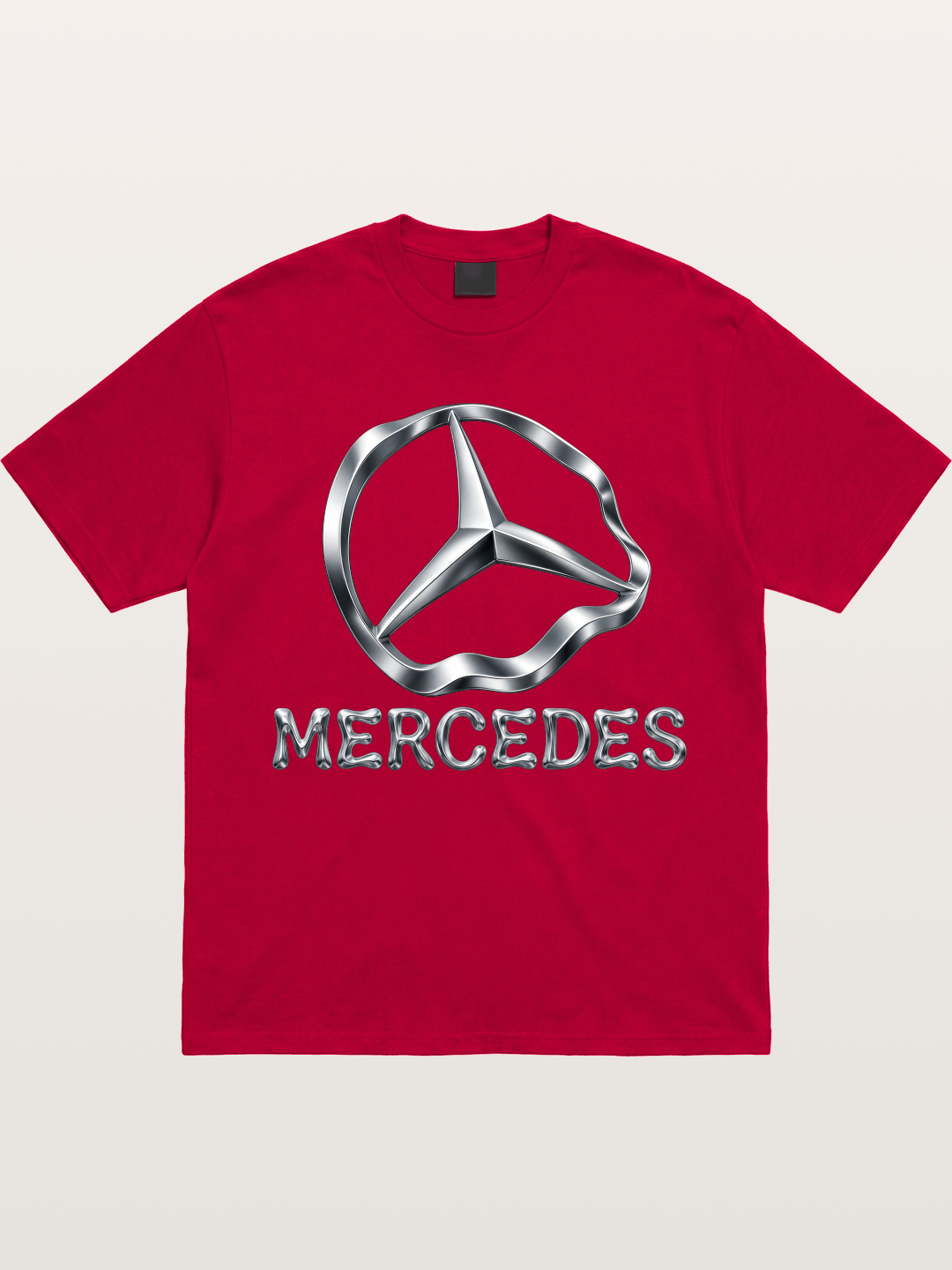 Mercedes Liquid Metal Logo Gildan T-shirt