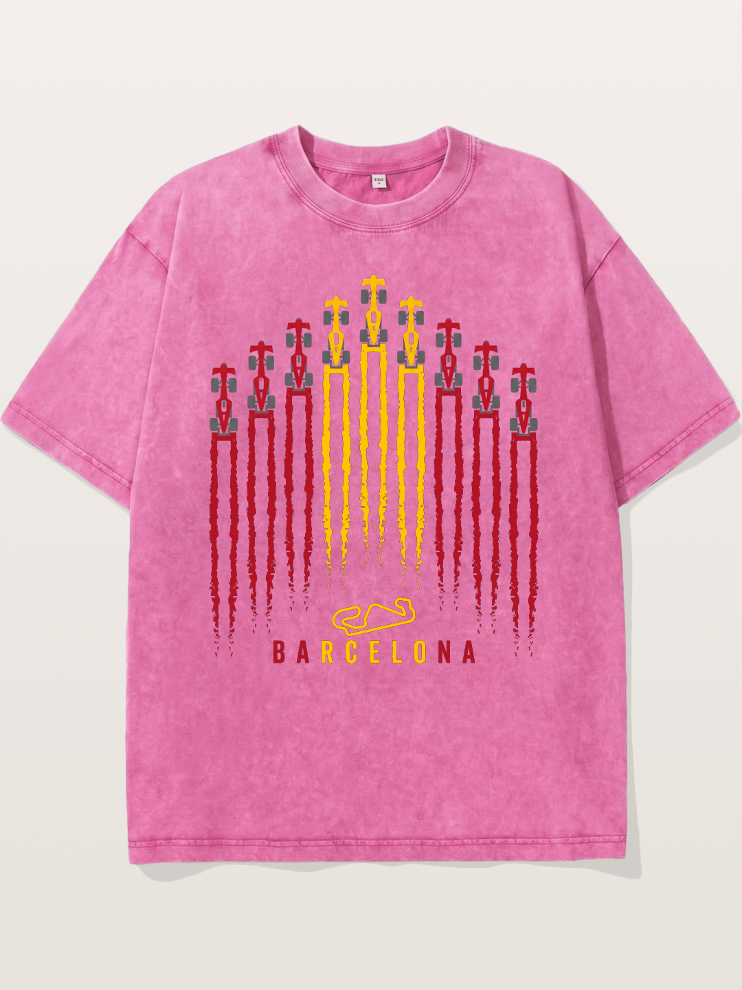 Barcelona GP Racing Column Streaks Washed T-shirt