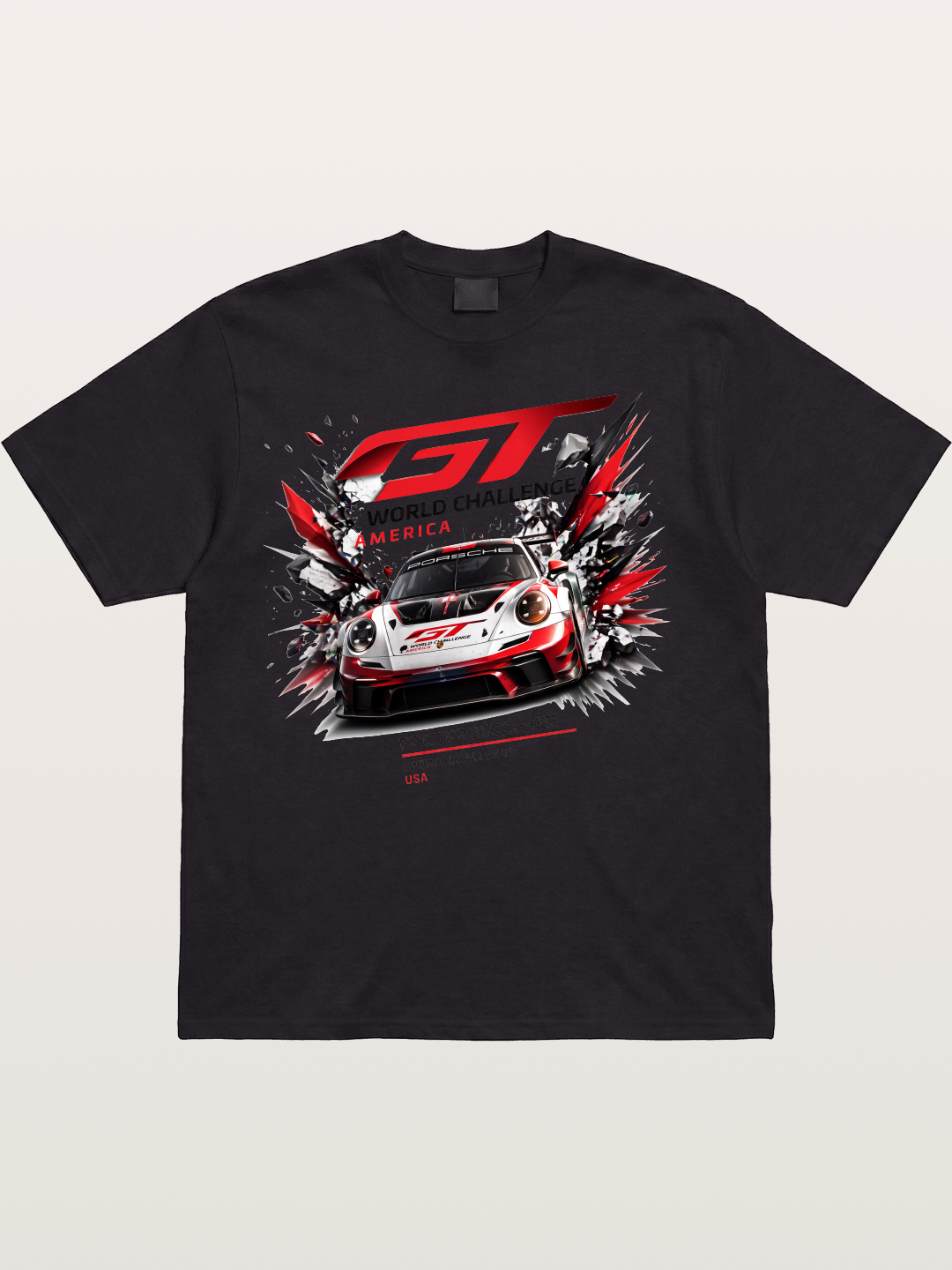 Porsche GT3 Sprint Challenge Art Cotton T-shirt
